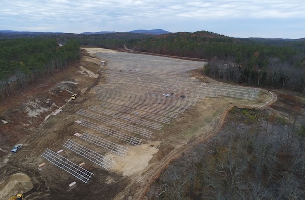 New Hampshire’s Largest Community Solar Project Under Construction at Former Gravel Pit